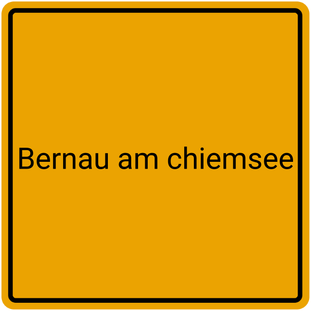 Meldebestätigung Bernau am Chiemsee